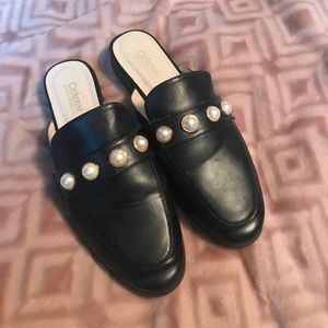 Catherine Maladrino pearl slip on loafer